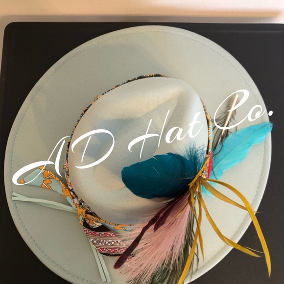 Custom-Made Felt Fedora - “Mint 2 Be” - Picture 6 of 6